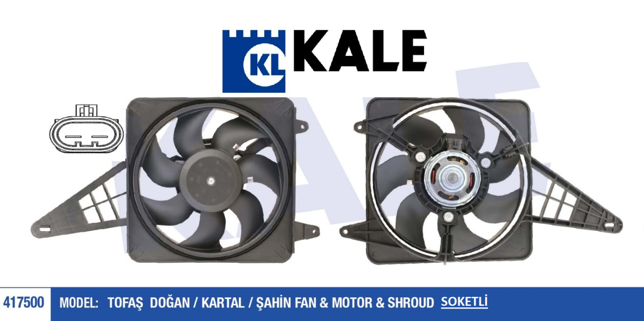 Fan Motoru Komple Davlumbazlı Tofas M131 DKŞ-SLX Soketli Model
