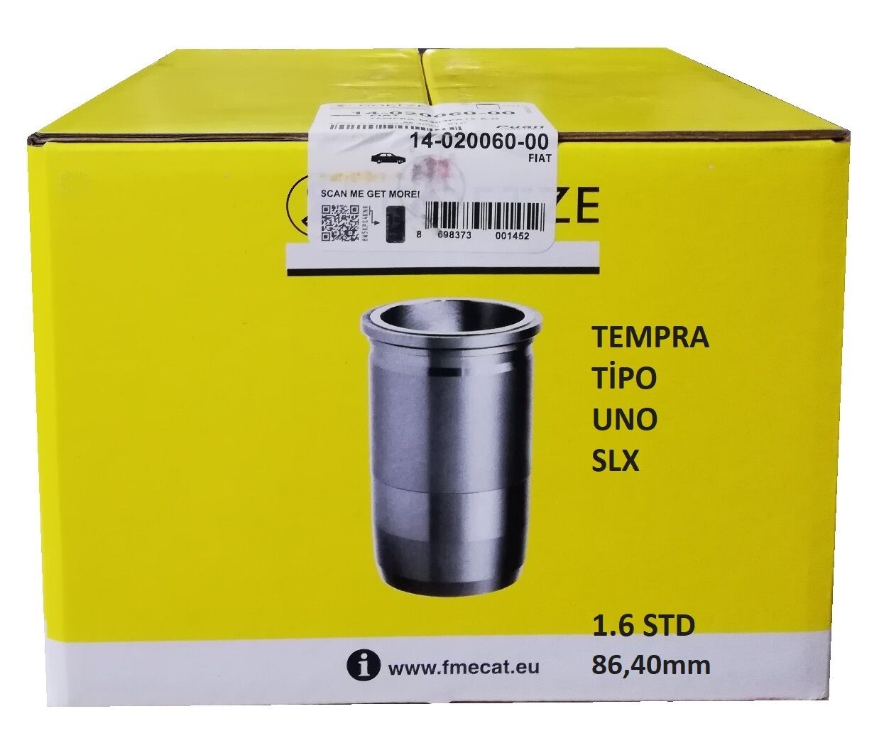 Tofaş Motor Piston Gömleği Std Takım Tempra Tipo Uno SLX 1.6 Motorlar İçin Goetze Orjinal Üründür