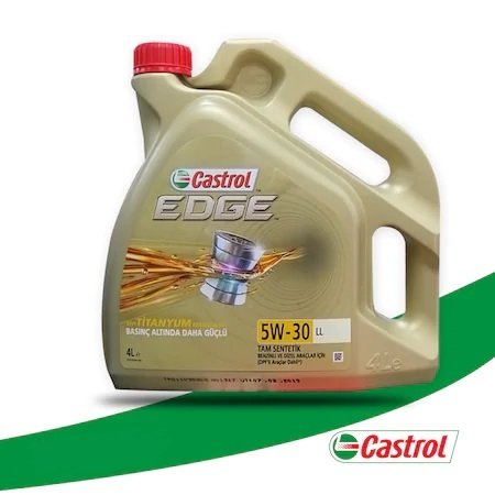 Motor Yağı Castrol EDGE 5W-30 LL 4Litre DPF'li Partiküllü Tam Sentetik Dizel ve Benzinli Araçlar İçin