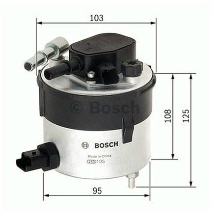 Ford Fiesta 1.6 TDCi Mazot Yakıt Filtresi 2004 - 2013 Modeller Arası Bosch Marka