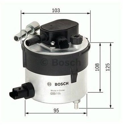 Volvo S40 II 1.6 D Mazot Yakıt Filtresi 2004 - 2010 Modeller Arası Bosch Marka