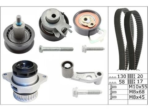 Volkswagen Polo 1.6 16V GTI Triger Seti Devirdaimli 1998 - 2001 Modeller Arası INA Marka 130x20