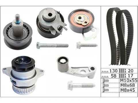 Volkswagen GOLF IV 1.6 Triger Seti Devirdaimli 2000 - 2006 Modeller Arası INA Marka 130x20