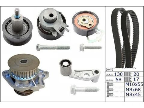Seat AROSA 1.4 Benzinli Triger Seti Devirdaimli 2000 - 2004 Modeller Arası INA Marka 130x20