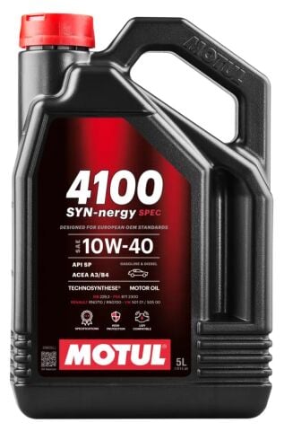 MOTUL 4100 SYN-NERGY SPEC 10W40 5 Litre Dizel ve Benzinli Araçlar İçin