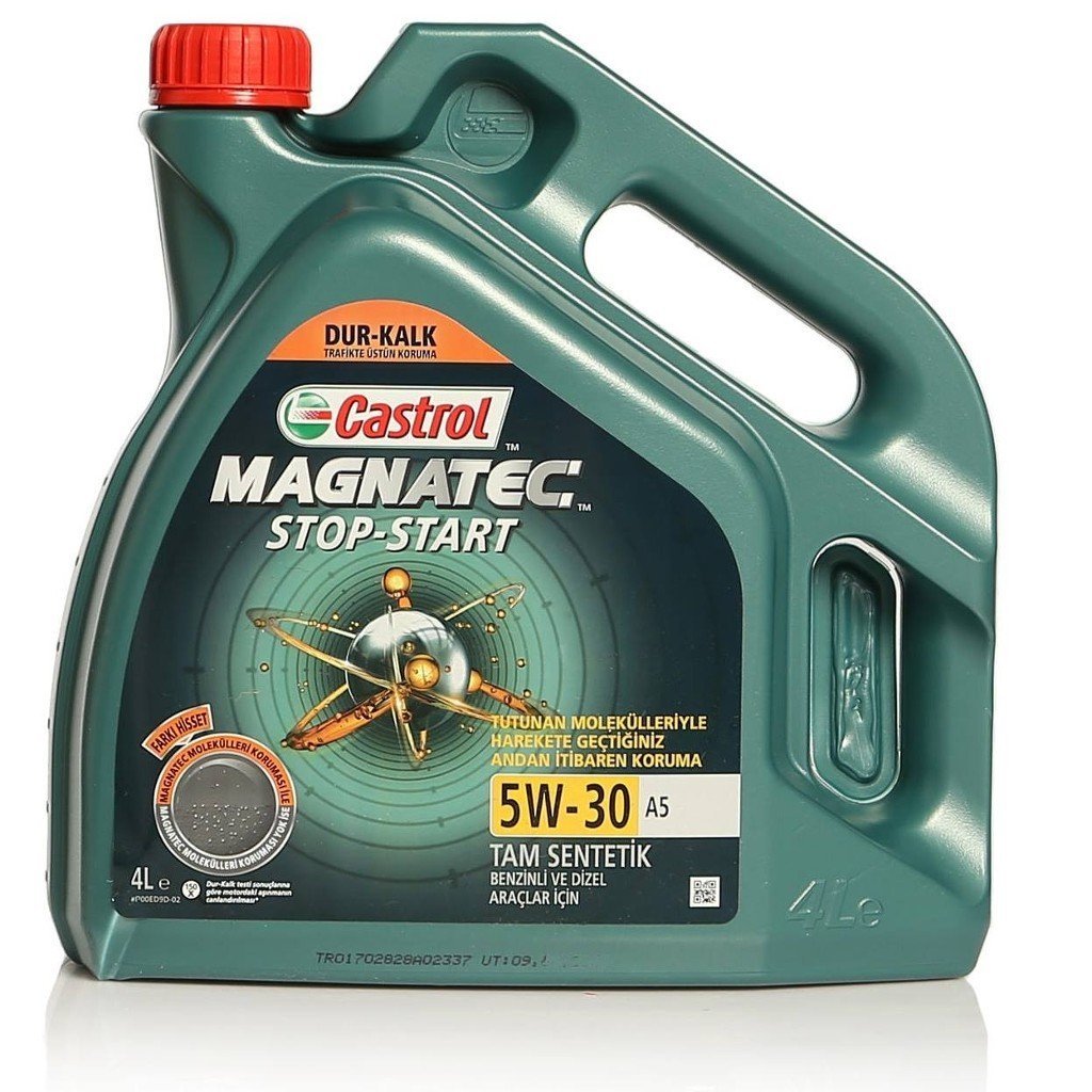 Motor Yağı Castrol Magnatec Stop-Start 5W-30 A5 4Litre Tam Sentetik Dizel ve Benzinli Araçlar İçin