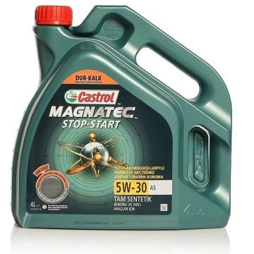 Motor Yağı Castrol Magnatec Stop-Start 5W-30 A5 4Litre Tam Sentetik Dizel ve Benzinli Araçlar İçin