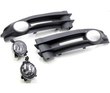 Ön Tampon Sis Farı ve Çerçevesi Takım Sağ-Sol Volkswagen Caddy 2004 - 2011
